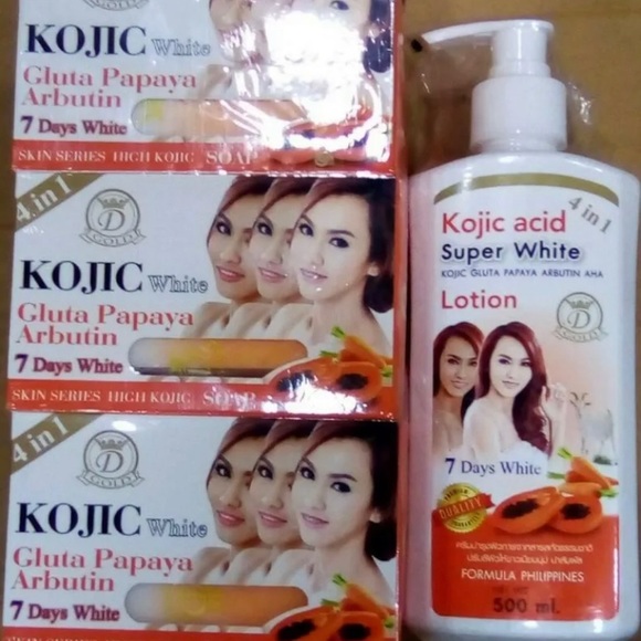 Bath & Body 2 Pics Kojic White 4 In1gluta Papaya Arbutin Set Poshmark
